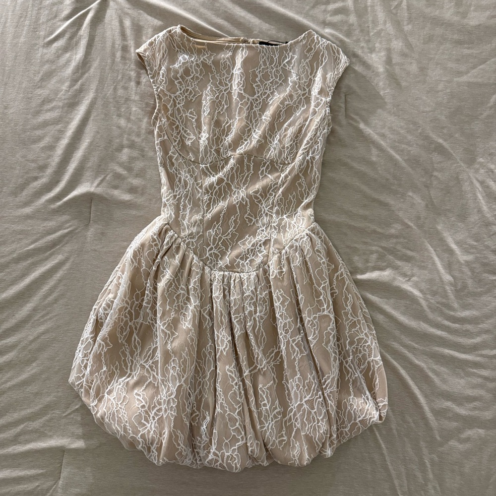 PrettyLittleThing Nude Mini Dress